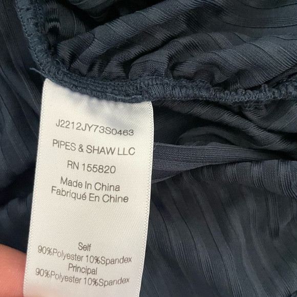 Veronica Beard Davila Blue Asymmetrical Ruched Bodycon Dress in Marine - Picture 12 of 12